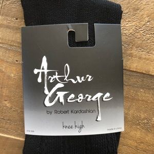 NWT Arthur George black knee high socks